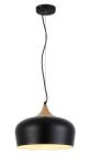 Azzardo Lampa nowoczesna loft drewno PARMA BLACK + LED GRATIS!!